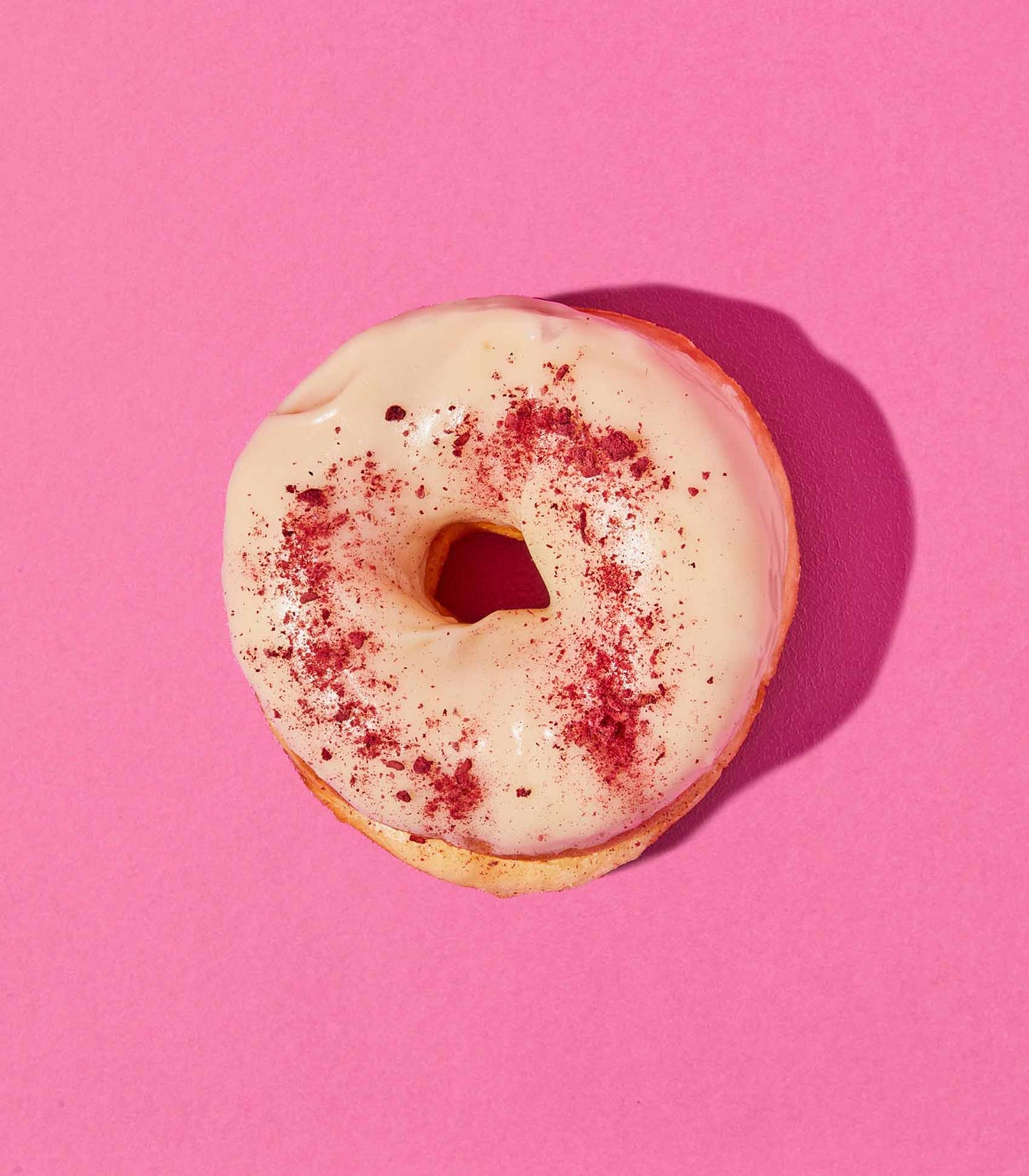 DOE Donuts weekly special White Chocolate Raspberry flavour