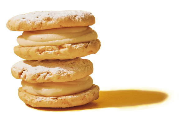 DOE Donuts - cookies stacked with cream filling