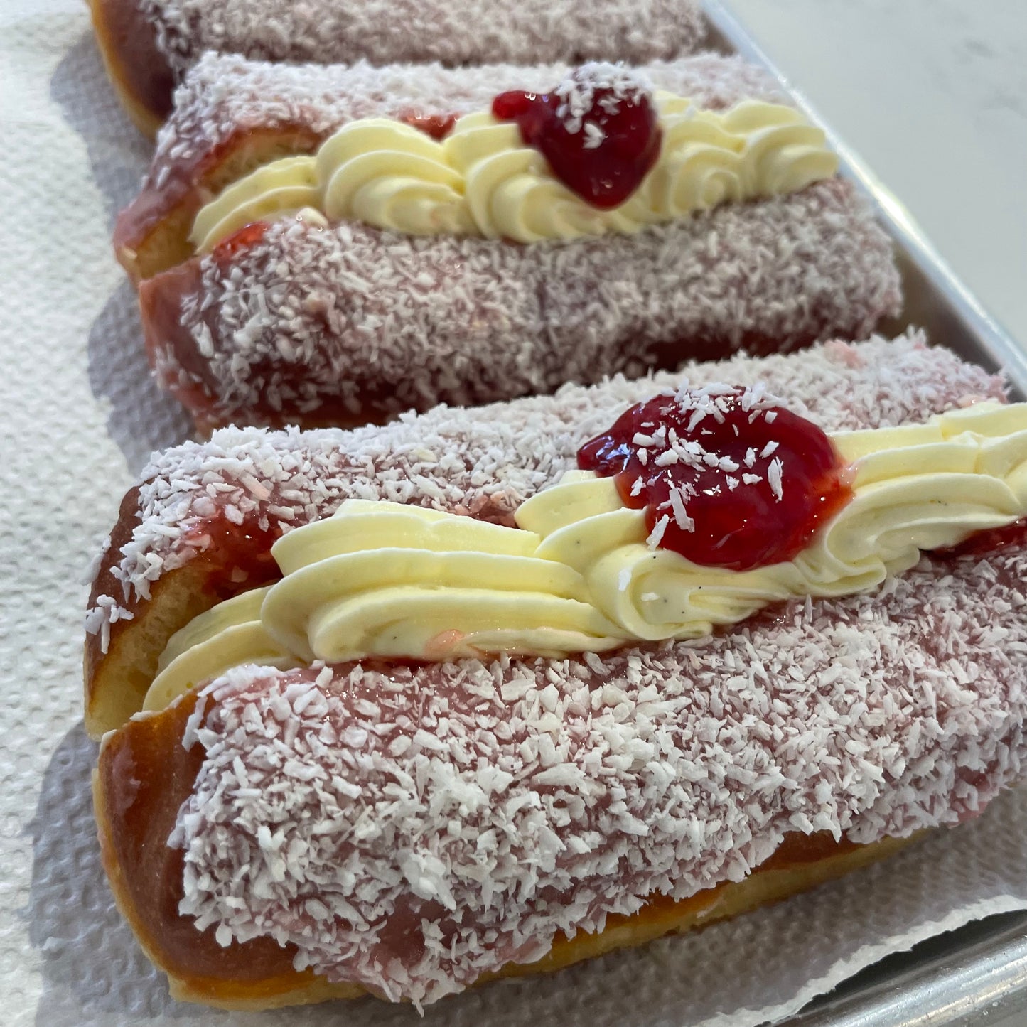 Strawberry Coconut Bun